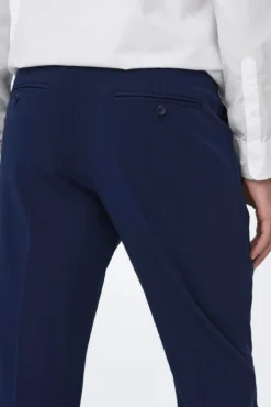 Calça de terno slim fit para homem