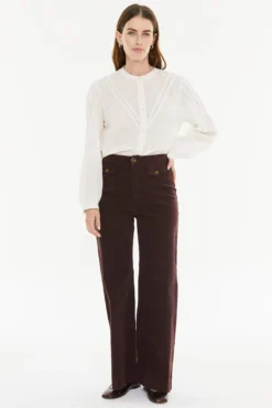 Calça de veludo cotelê