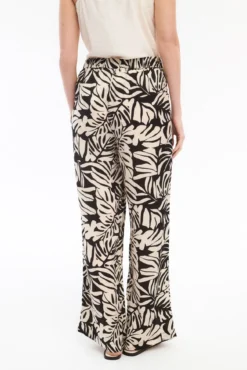 Calça estampado cintura alta