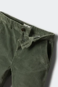Calça flare de velour para menina