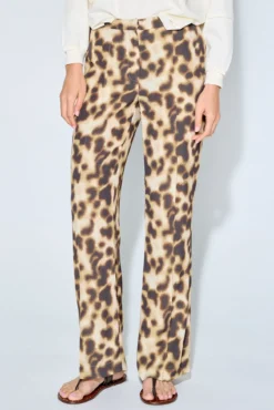 Calça flare estampado
