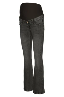Calça jeans boca de sino para maternity