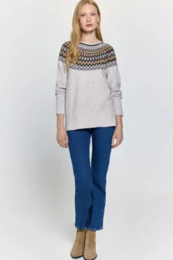 Calça jeans de cintura alta com ajuste regular