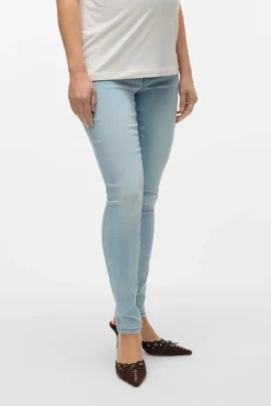 Calça jeans longa maternity