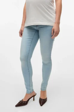 Calça jeans longa maternity
