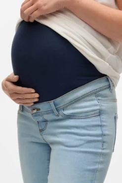 Calça jeans longa maternity