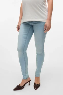 Calça jeans longa maternity