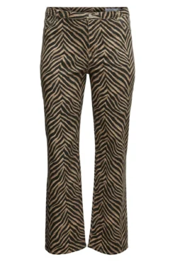 Calça jeans plus size com estampa animal