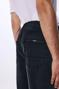 Calça jeans preta regular