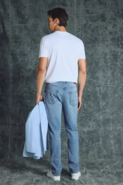 Calça jeans preta regular