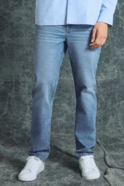 Calça jeans preta regular