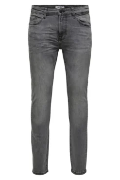 Calça jeans skinny masculina cinza