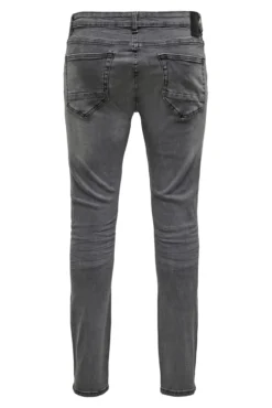 Calça jeans skinny masculina cinza