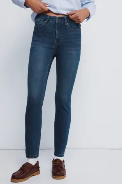 Calça jeans slim cropped
