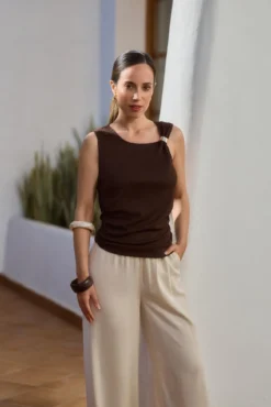 Calça larga