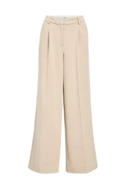 Calça largas com pregas