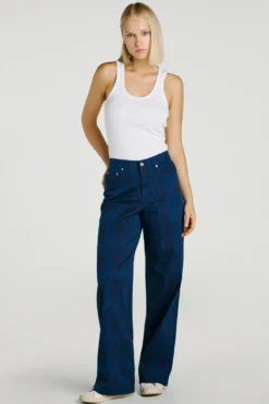Calça largas estampado