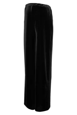 Calça longa de veludo para maternity