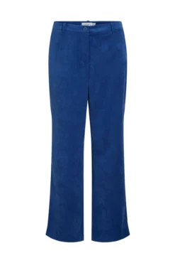 Calça reta de microveludo