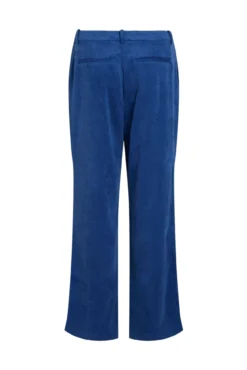 Calça reta de microveludo