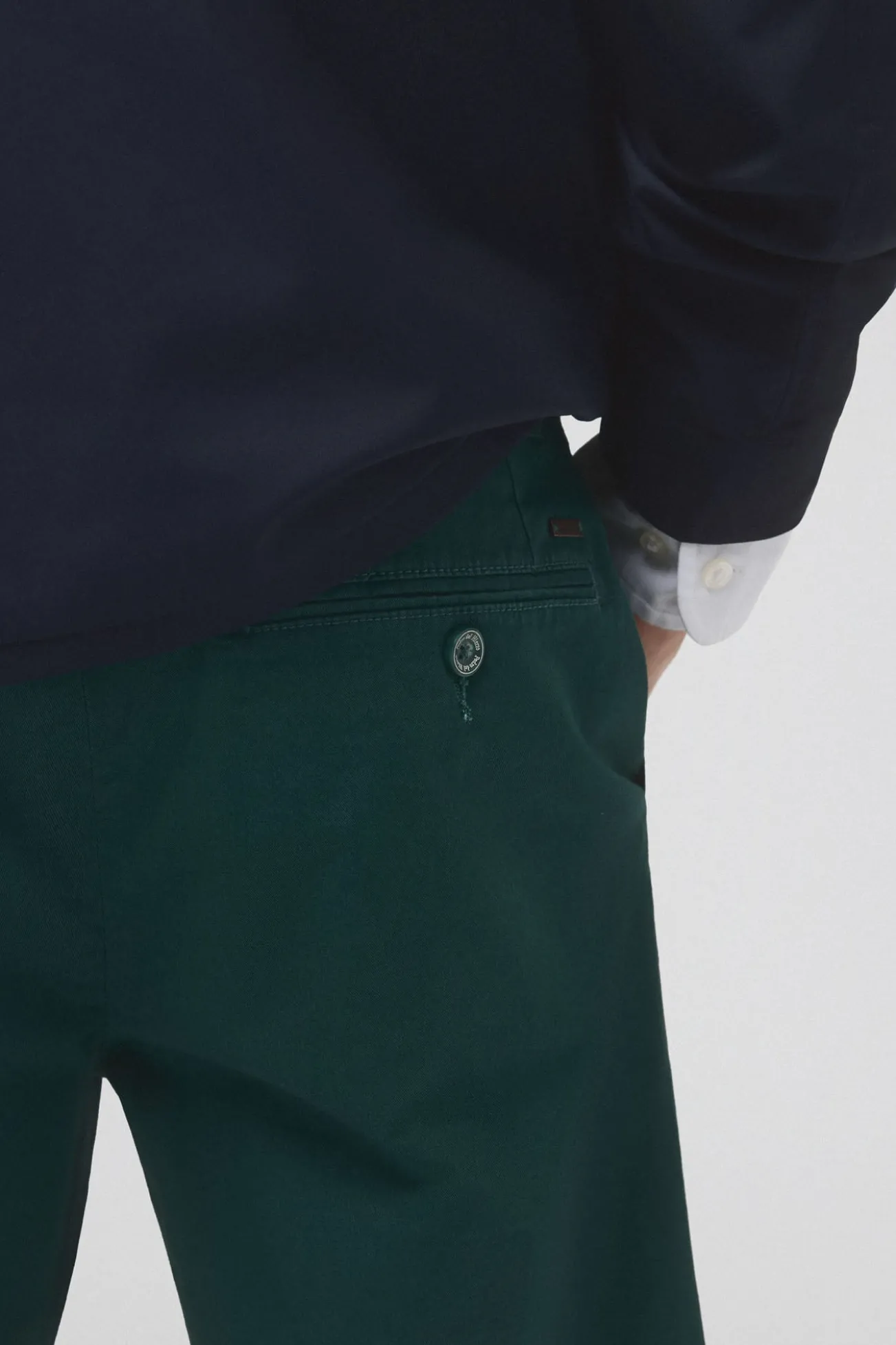 Calças bermuda chino premium flex