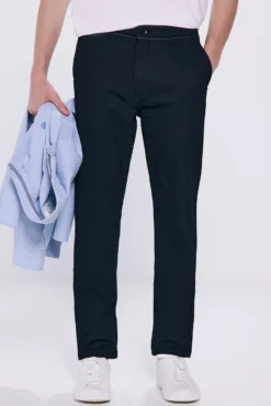 Calças chino estampado slim fit