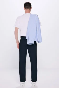 Calças chino estampado slim fit