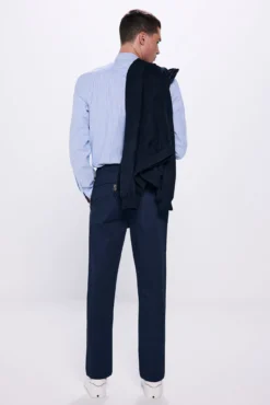 Calças chino estampado slim fit