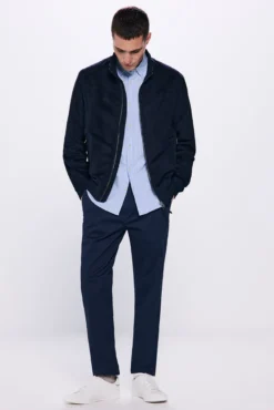 Calças chino estampado slim fit