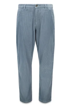 Calças chino slim fit confortável de veludo cotelê lavado