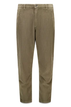 Calças chino slim fit confortável de veludo cotelê lavado