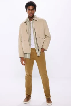 Calças coloridas slim fit