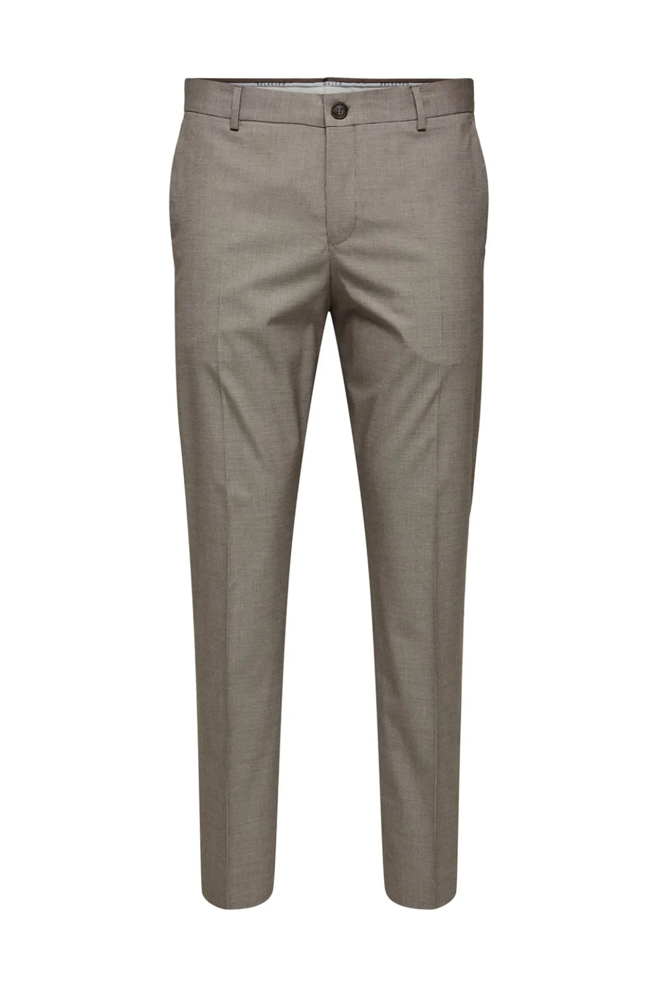 Calças de fato slim fit estrutura