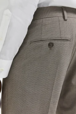 Calças de fato slim fit estrutura