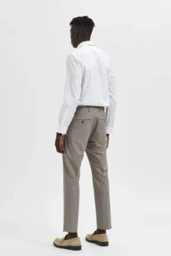 Calças de fato slim fit estrutura