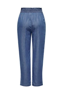 Calças de ganga fluidas tencel