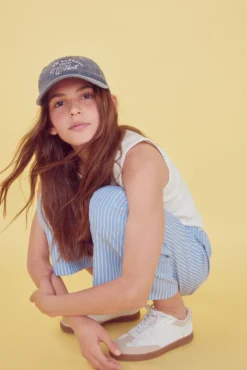 Calças de pijama riscas para meninas