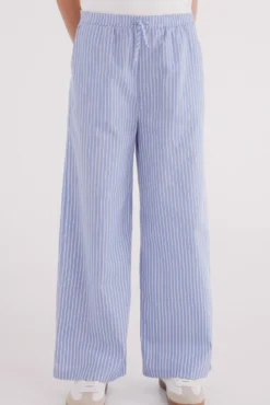 Calças de pijama riscas para meninas