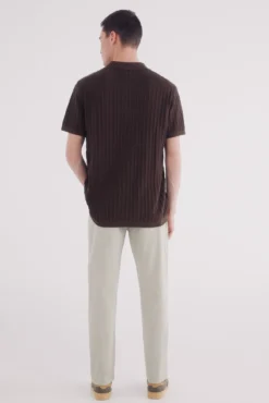 Calças estruturadas slim fit