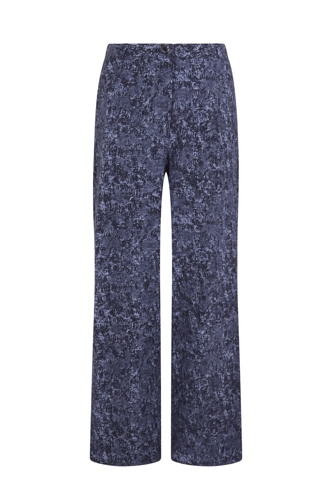 Calças jacquard com pinças