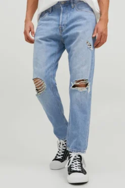Calças jeans Frank azul cropped
