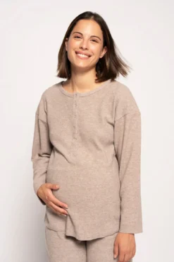 Calças largas pré-mamã comfy