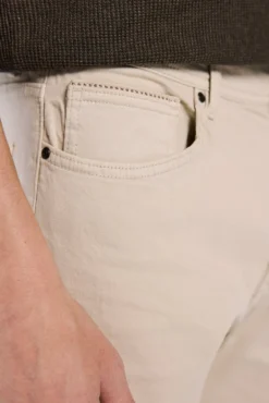 Calça slim fit lavada colorida