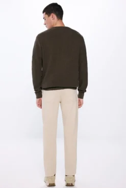 Calça slim fit lavada colorida