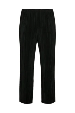 Calças plissadas plus size