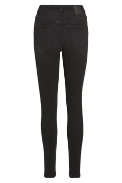 Calças Wide Leg fit encerado