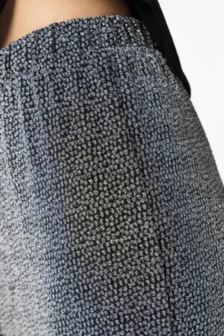 Calça wide lurex
