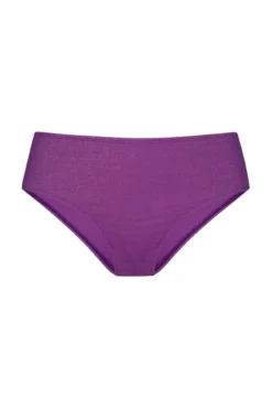 Calcinha de biquíni brasileira com glitter roxo