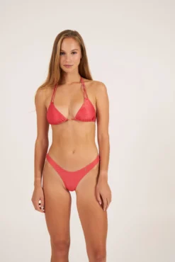 Calcinha de biquíni high leg Rouge