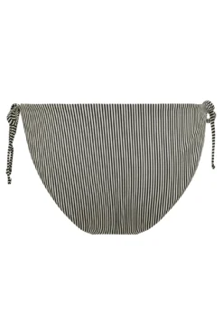 Calcinha de biquíni riscas lurex clássica